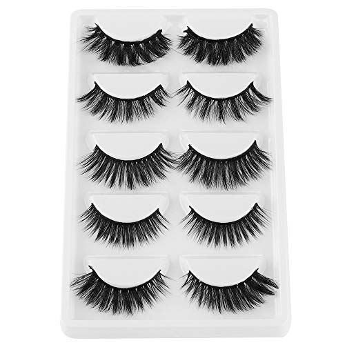 Faxu Mink False Eyelashes Dramatic Eyelashes Wispies Fluffy Natural Long Handmade Eyelashes Extension Makeup Tools (B4)