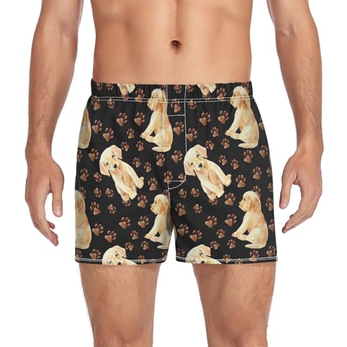 Mens Boxer Shorts Soft Underwear for Men Lounge Pants Casual Pattern Printed Briefs