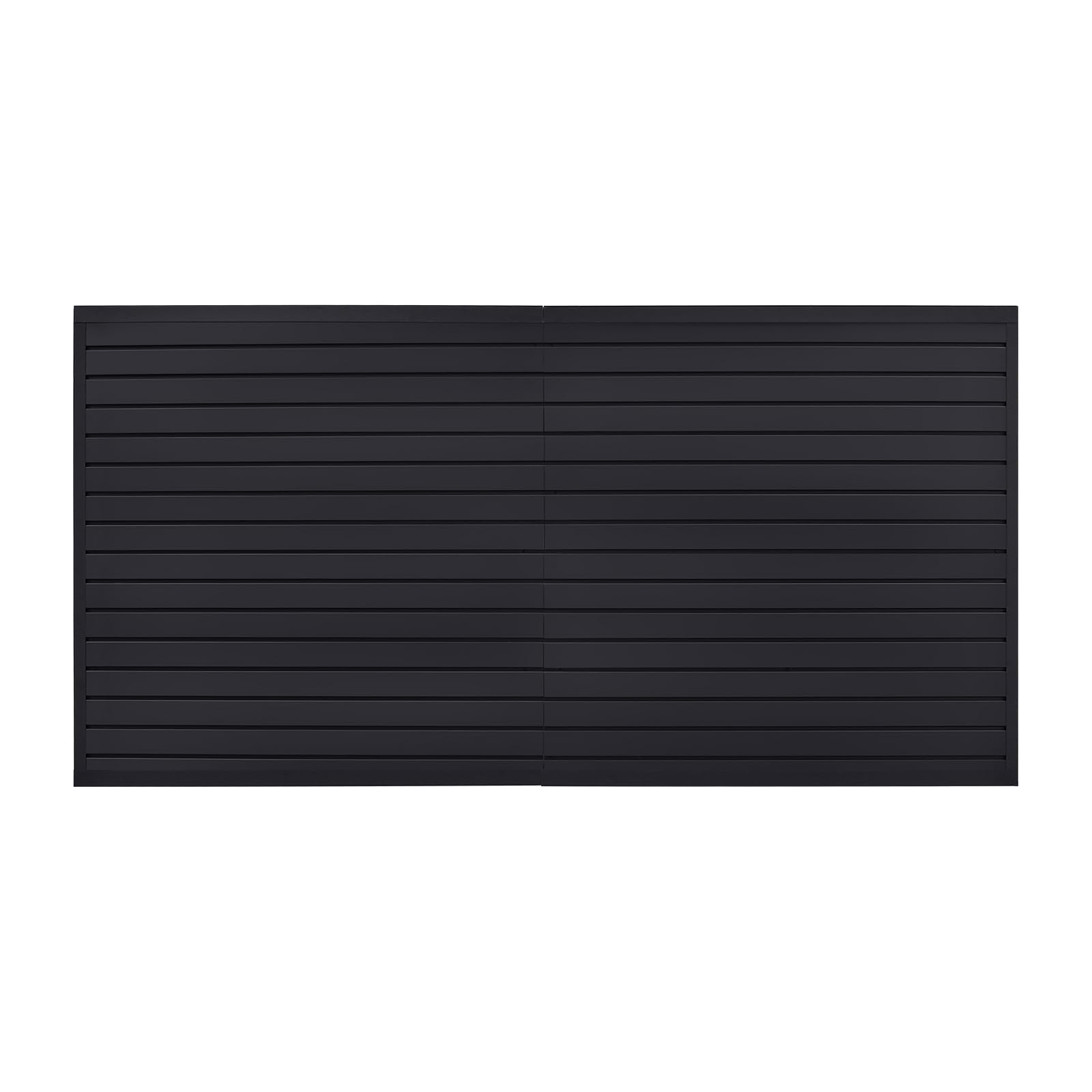 VEVOR Pannelli per Pareti a Doghe Modulari Regolabili, Nero 1225 x 2450 x 20 mm