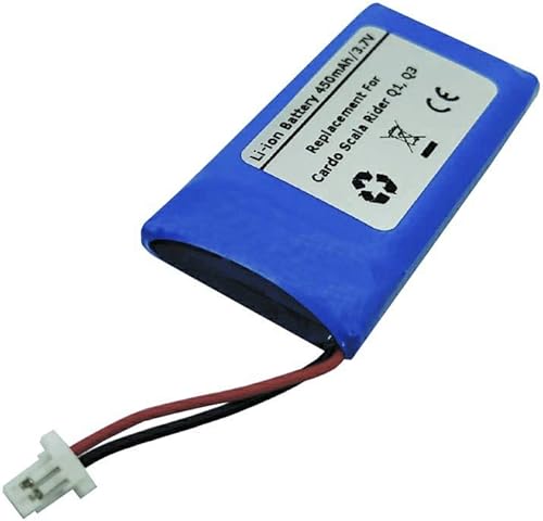 Miniatura 2 de Batería de repuesto de 3.7V 450mAh para auriculares Bluetooth Cardo Scala Rider Q1, Q3