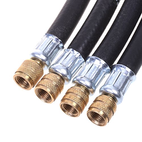 Bcp 4 Pcs 160Mm Flexible Extension Tire Valve Adaptor For Truck Bus #TOP2