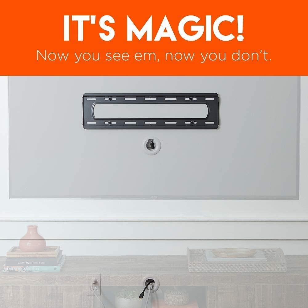 ECHOGEAR TV Wall Mount with in Wall Power Kit - Mount Your TV & Hide Wires Behind The Wall