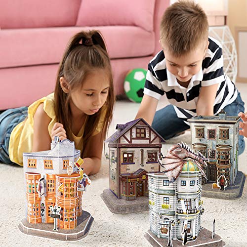 Amazon | 3Dパズル ハリーポッター ダイアゴン横丁 4個入り 273ピース