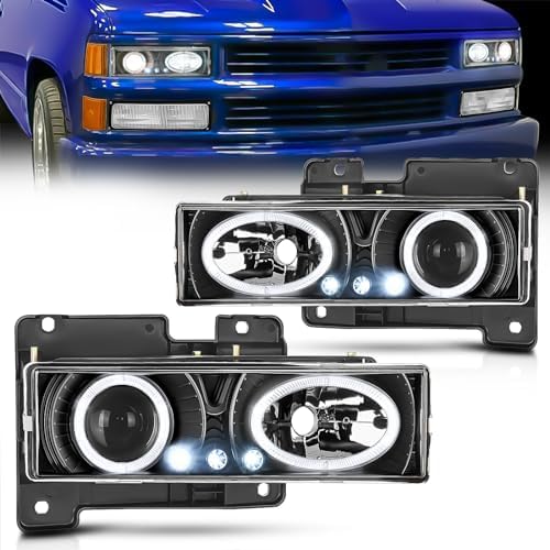 Nilight Headlight Assembly Compatible with 1988 1989 1990 1991 1992