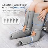 COMFIER Leg Massager for Pain and Circulation with Heat, Foot and Leg Massager with Compression, Calf Massager with 3 Intensities, Gifts for Women, Adjustable Massage Boots,Mens Gifts - Image 4
