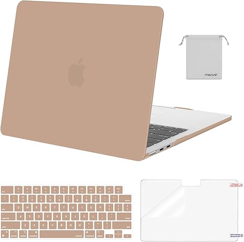 Miniatura 26 de MOSISO Funda compatible con MacBook Air de 13 pulgadas 2025 2024 2023 2022 M4 A3240 M3 A3113 M2 A2681, carcasa rígida de plástico, cubierta de