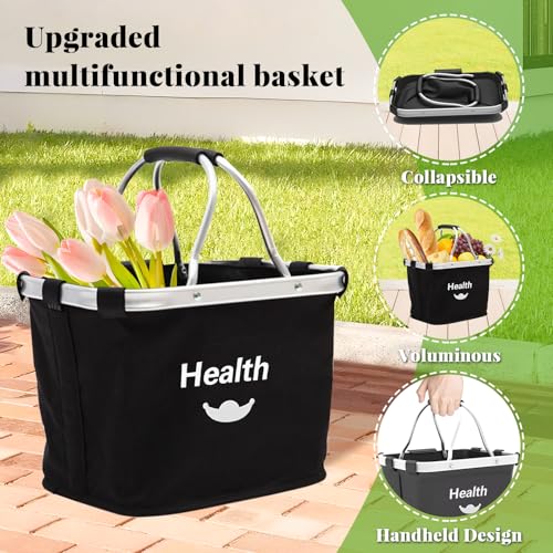 Lenkerkorb Taschen,Faltbar Fahrrad vorne Korb, Easy Install Abnehmbare FahrradkorbTasche für Kleiner Hund-Einkaufen-Reisen-Picknick, mit Lenkeradapter