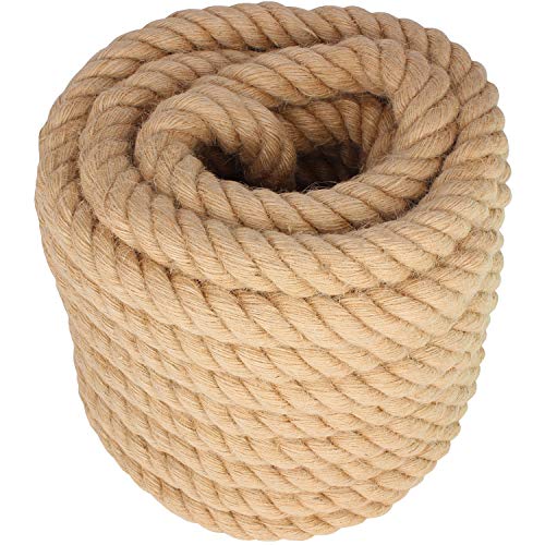 Twisted Manila Rope Jute Rope 50 Feet Natural Jute Twine Hemp Rope 1