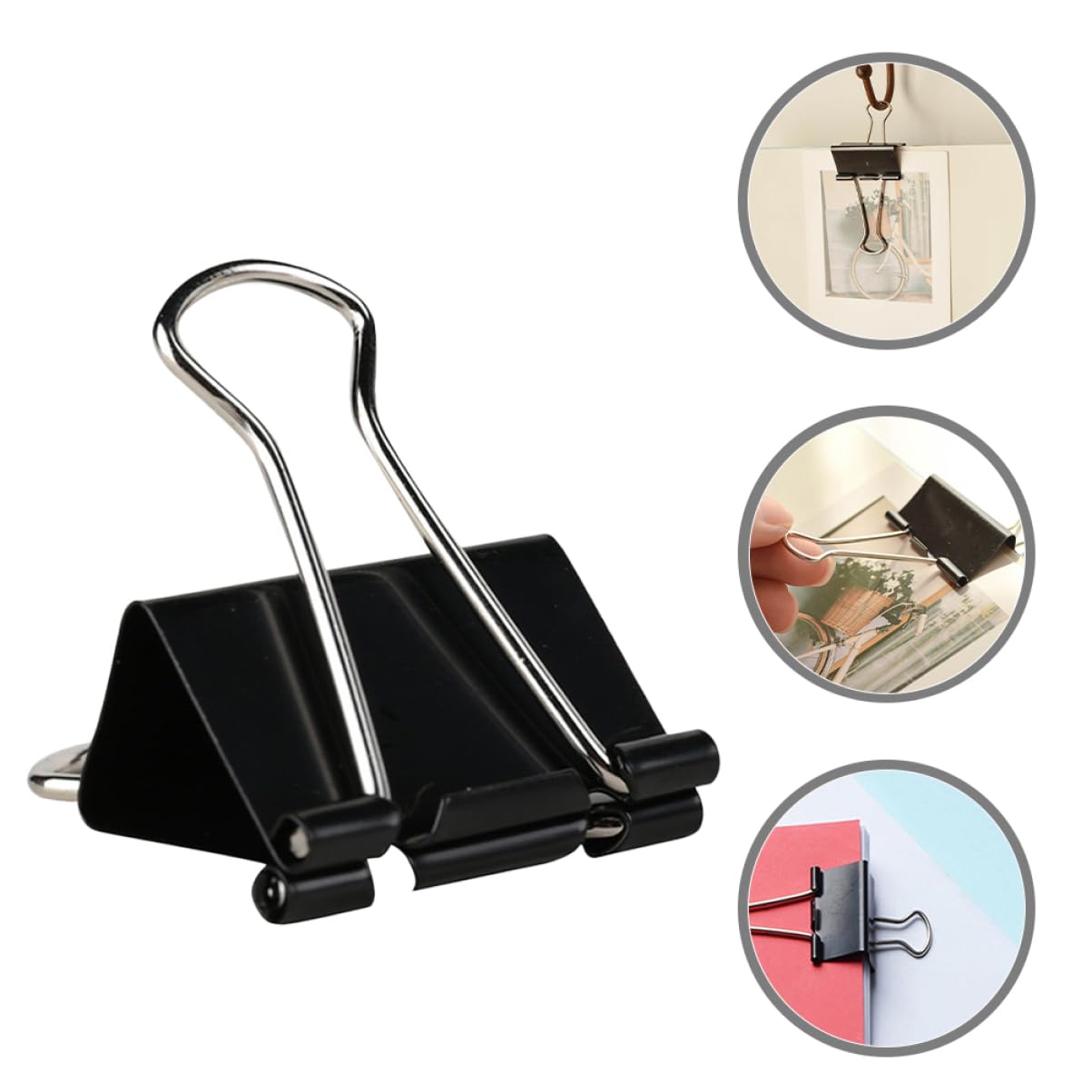 DOITOOL 60piezas Clips Para Carpetas Clips De Carpeta Para Papel De Papelería Para Oficina De Medianos Para Diario De Granel Para Archivar