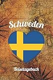  Schweden Reisetagebuch: A5 Reise Journal I Notizbuch I Urlaubs Planer I Road trip Planer I Travel notebook I 6X9 Pocket journal I Geschenk für Backpacker