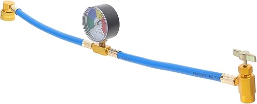 Miniatura 8 de BESPORTBLE Manguera de carga de aire acondicionado con medidor para automóvil, rosca de 12 para Estados Unidos y Europa