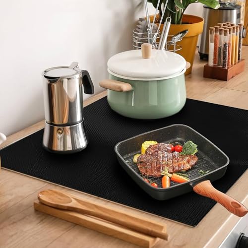 76 x 53 cm Große Induction Cooker Silikon Induktionskochfeld-Schutzmatte Große Silikon Induktionskochfeld Schutzmatte Induktionsherd Schutzmatte Rutschfeste Induktionsmatte für Induktionsherd