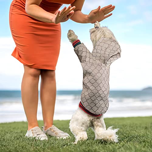 Dog Hoodies Dog Winter Coats Classic Designer Dog Coats Luxury Dog Coats Small Dog Coats Warm Pet Dog Coat Zipper Design Easy On/Off Puppy Coats Teddy Coats Chihuahua Clothes French Bulldog Clothes S - Image 4