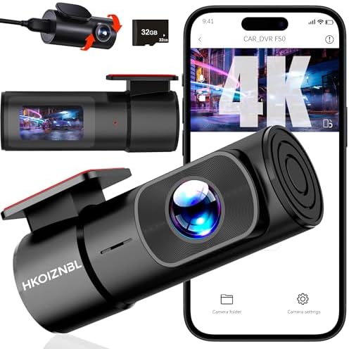 Dash Cam Front and Rear, 4K/2.5K Full UHD Dash Camera for Cars, 1.47