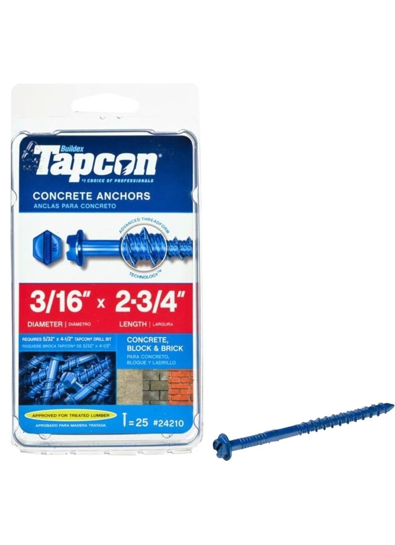 ITW Brands 24210 25PK3/16x2-3/4 Anchor