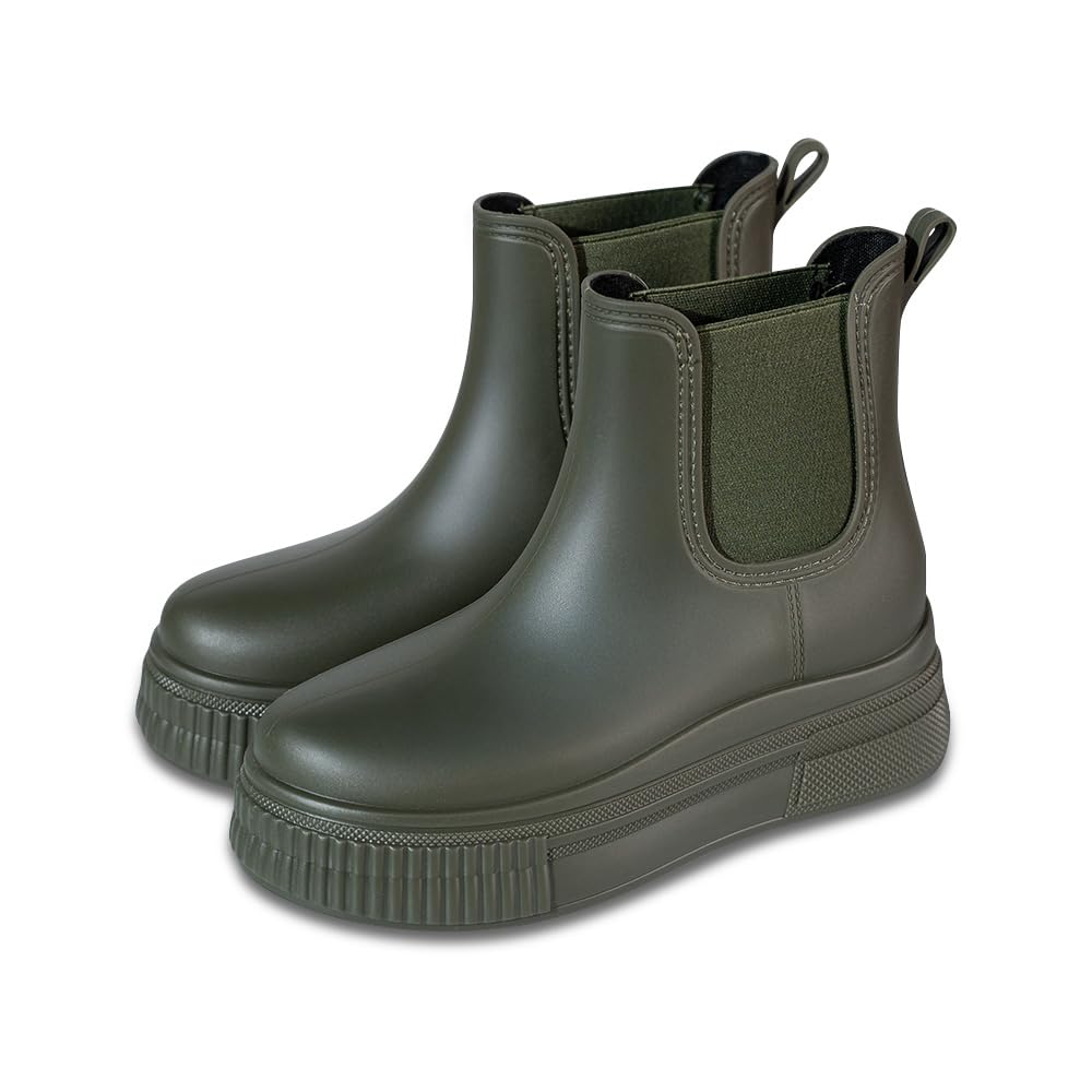 Womens Rain Boots Waterproof Slip-Resistant Outdoor Weather Protection