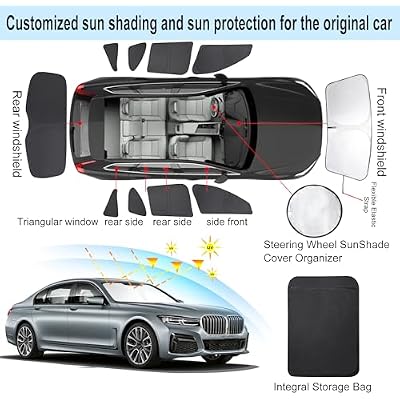 TINGLU Window Shades for BMW X1 F48 2016 2017 2018 2019 2020 2021 2022 Accessories Car Side Full Windows Rear Triangular Windshield Sun Shade Sun UV Rays & Privacy Protection for Camping 10PCS