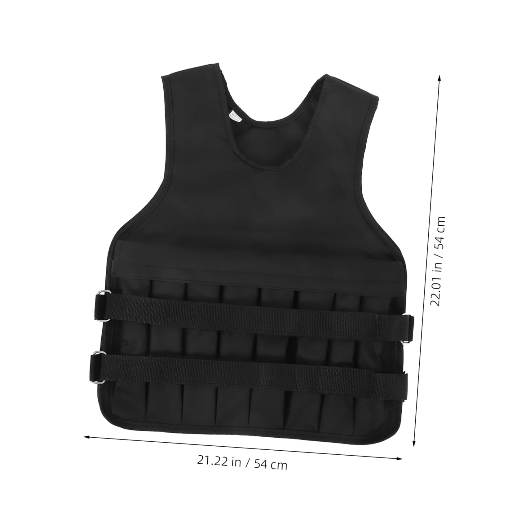 HEMOTON Men's Weighted Vest Replaceable Metal Bar Running Exercise Vest Gym Strength Train