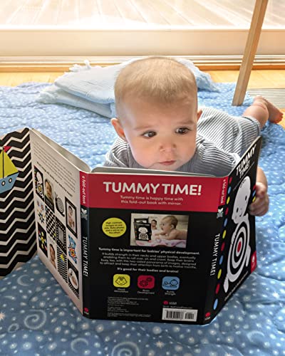 Image of Tummy Time!: A High-Contrast Fold-Out Book with Mirror for Babies