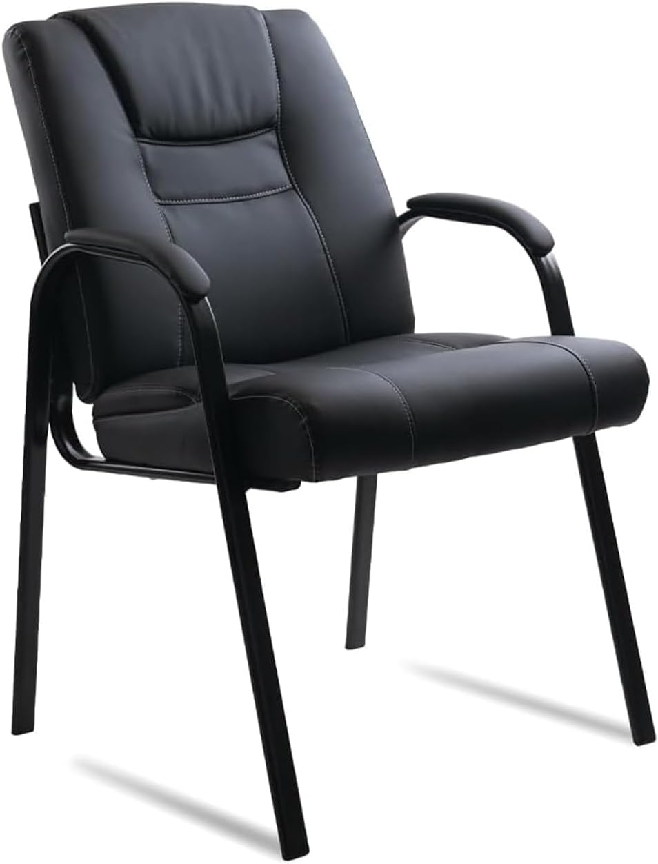 CLATINA Reception Guest Chair,PU Leather Desk Chair with