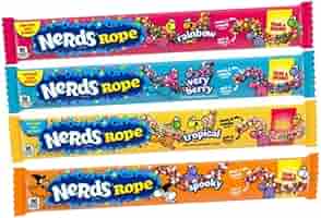 【新品正規品】トローリ地球グミ　ナーズロープグミ Amazon | Nerds Rope ナーズロープ グミ 4種類の味セット | 일반