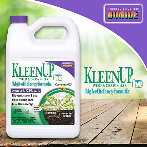 Bonide KleenUP Weed & Grass Killer High Efficiency Formula, 128 oz Concentrate, Fast-Acting Formula Kills Weeds & Roots - image 2