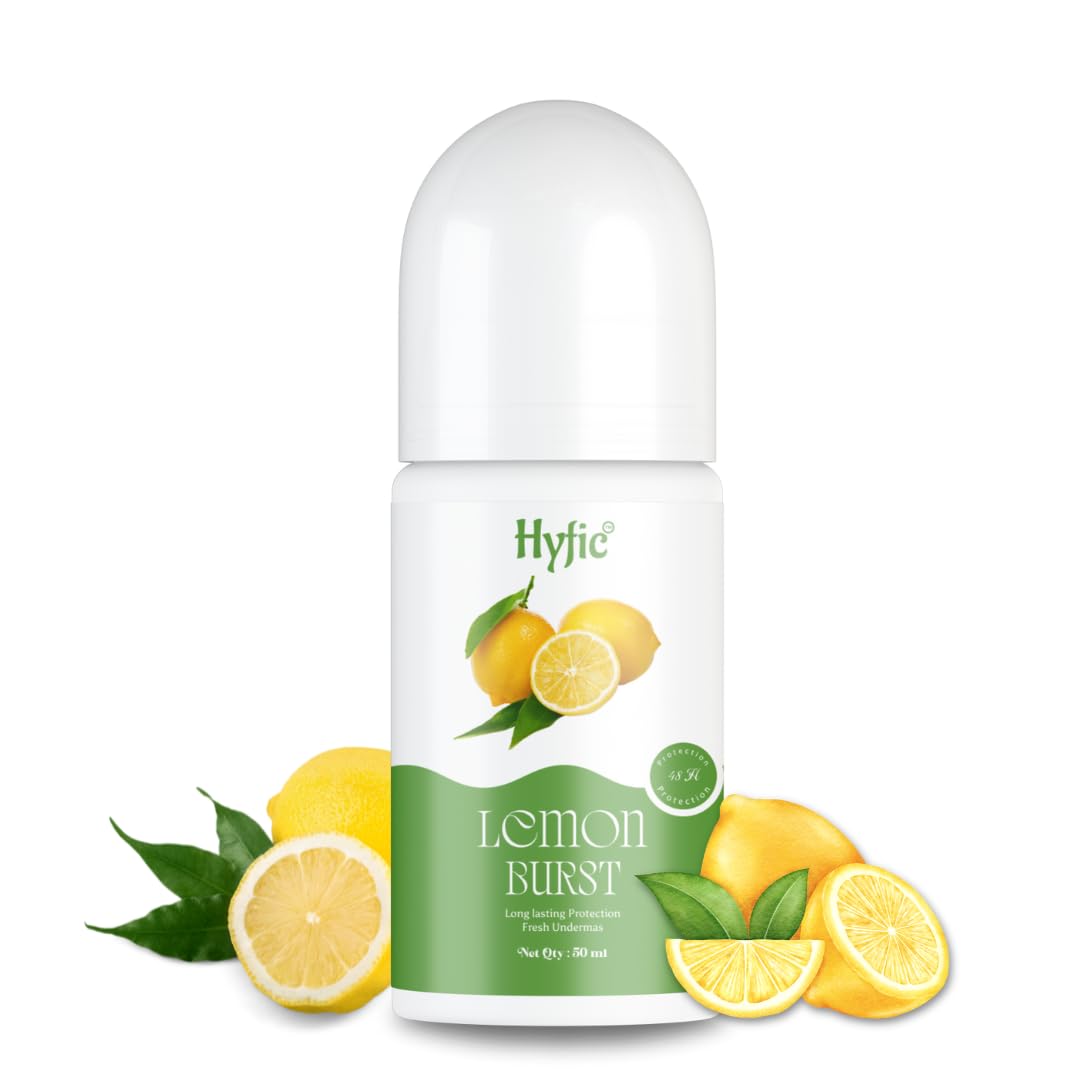 HYFIC Lemon burst Men & Women underarms Roll Underarm Deodorant: Stay Fresh and Energized All Day PACK OF 1