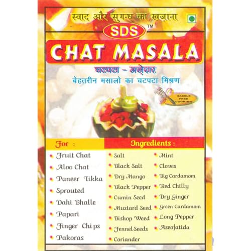 Image of SDS 8-Piece Indian Spice Combo | Haldi, Lal Mirch, Kasuri Methi, Chana, Dal, Chaat, Garam & Golgappa Mix | Essential Masala Pack