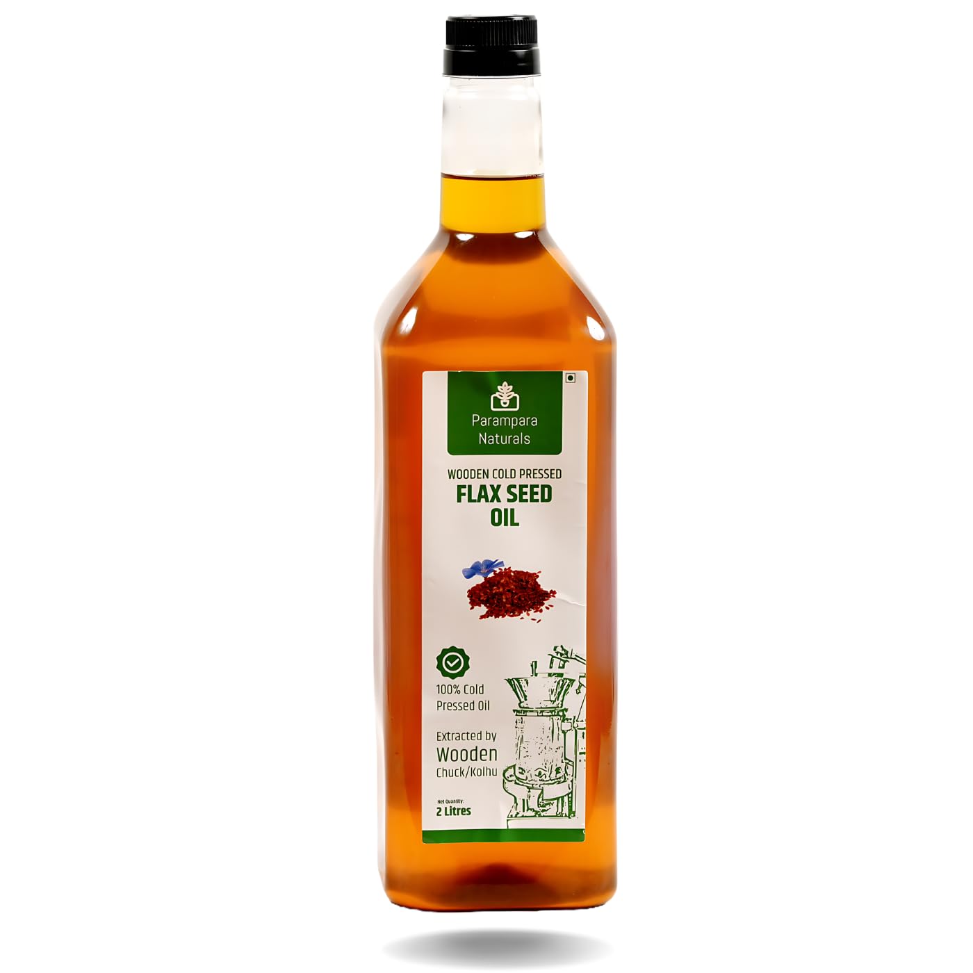 Parampara Naturals Flaxseed Oil Cold Pressed on Wooden Churner Flax Seed Oil, Kohlu, Chuck, Pure & Natural Alsi Tel with Mufa Editble Flax-seed Oil for Cooking 2L (B0CP7YCJVF) Amazon Price History, Amazon Price Tracker