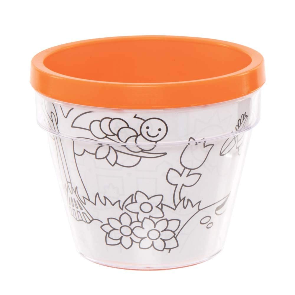Baker Ross FE378 Vaso da Piante in Legno Robot