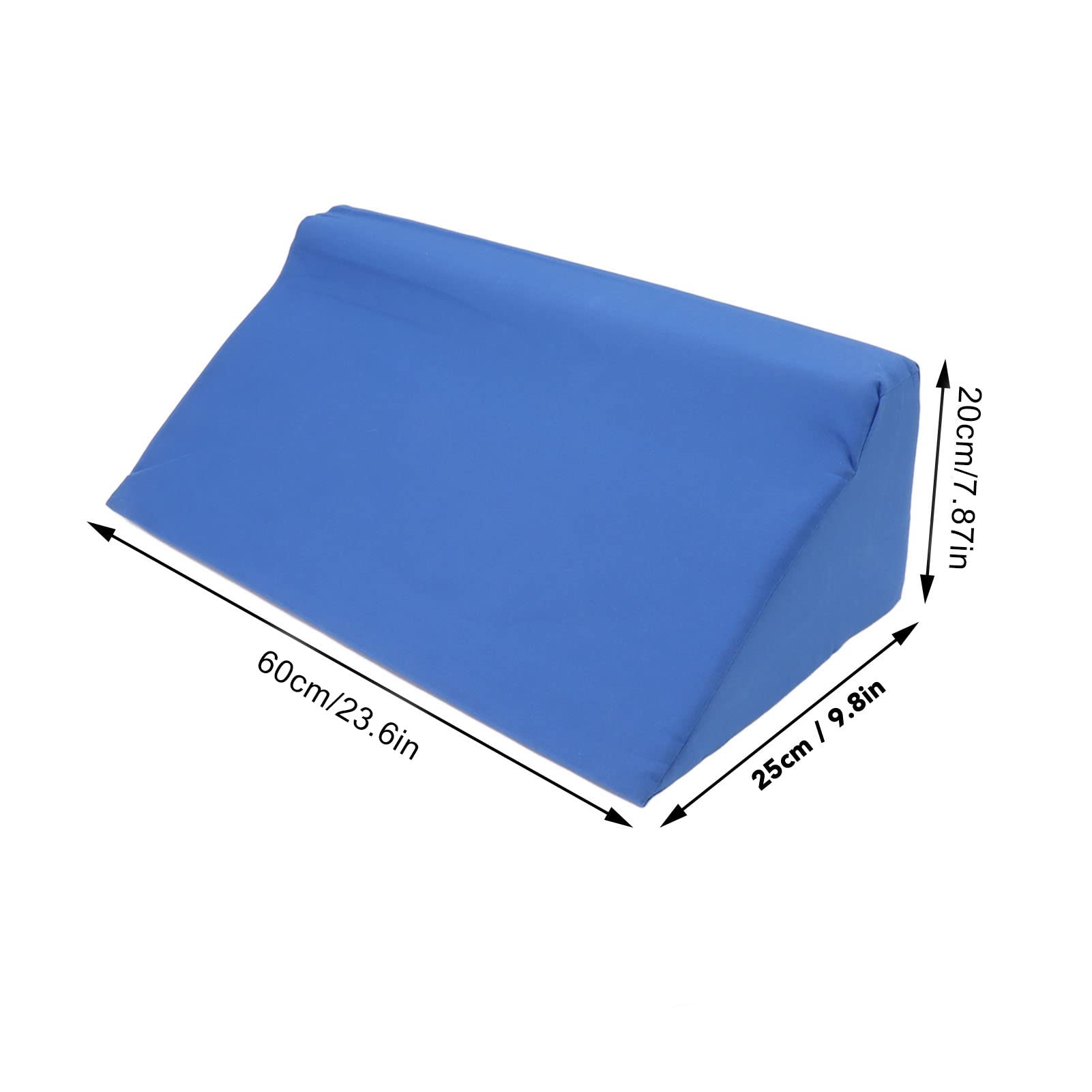 WOHPNLE Wedge Pillow, Body Position Wedges with Hidden Zipper, Inclined Side Wedge Pillow for Back Pain, Pressure Sores Prevention, After Surgery(60 * 25 * 20cm)