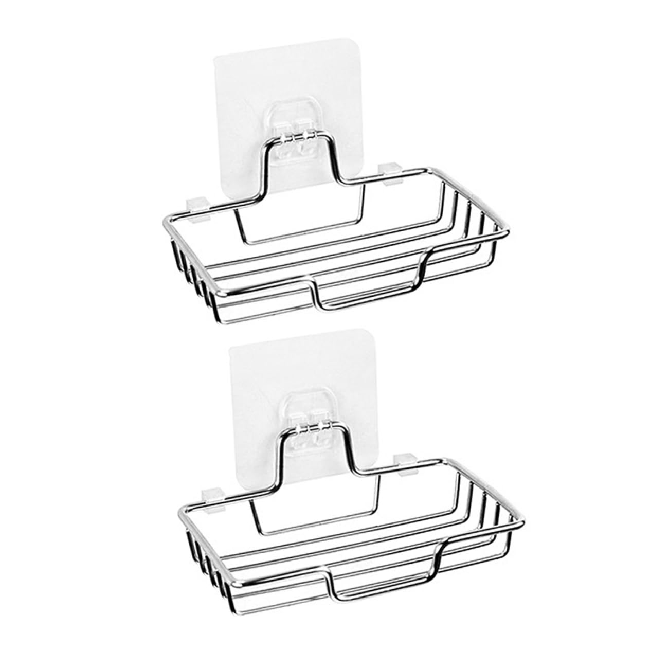 Jabonera Jabonera de Pared, jabonera con Drenaje, jabonera, 2 Piezas, jabonera con Ventosa, jabonera de Pared, Caja de Almacenamiento de jabón, jabonera, escurridor