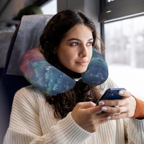 Almohada de viaje espuma viscoelástica tamaño U cómoda miniatura 5