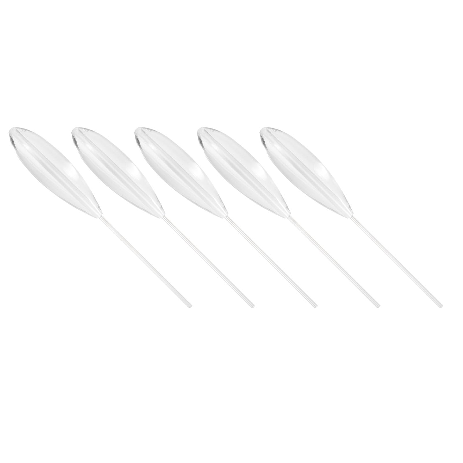 Zwbfu bombarda bobbers,5pcs Clear Plastic Casting Bobbers Bombarda Sinking Fly Fishing Spinning Floats 5g/10g/15g/20g