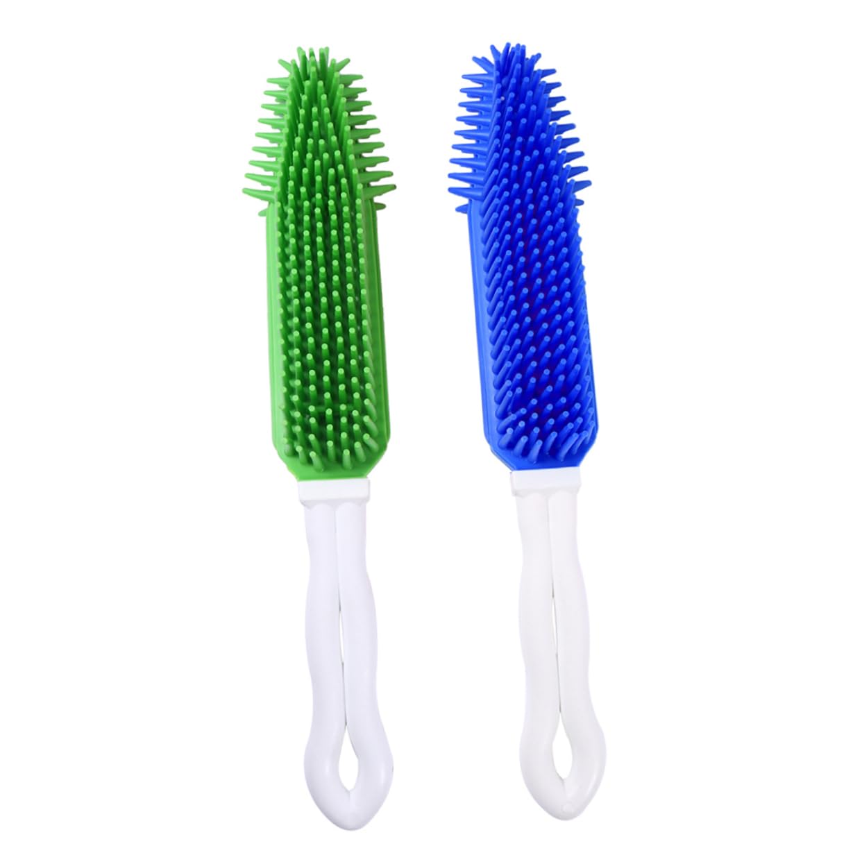 BESTonZON 2pcs Pet Hair Comb Dog Grooming Tool for Matted Hair Silicone Dog Brush for Shedding Broom Random