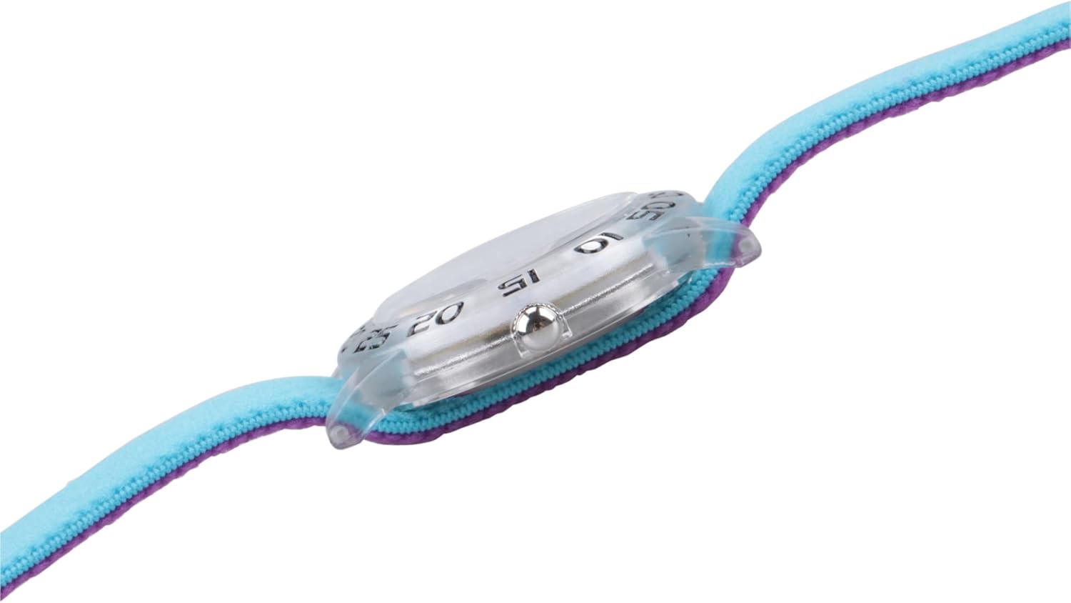 Vista 4 de Disney Frozen Kids Plastic Time Teacher Analog Quartz Nylon Strap Watch