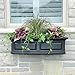 Mayne Nantucket 3-Foot Window Box – Self-Watering, Weather-Resistant Planter for Flowers – Durable Design for Outdoor Use, Perfect for Windows, Railings, or Fences