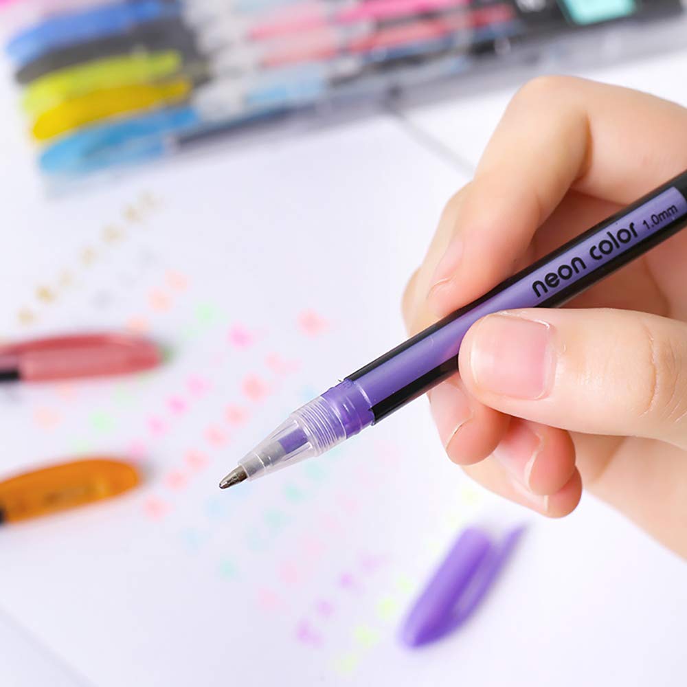 YYMIYU 12 kinds of color filling pen metal pen set color pen (1mm