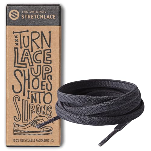Image of THE ORIGINAL STRETCHLACE Flat Elastic Stretch Shoelaces for Sneakers