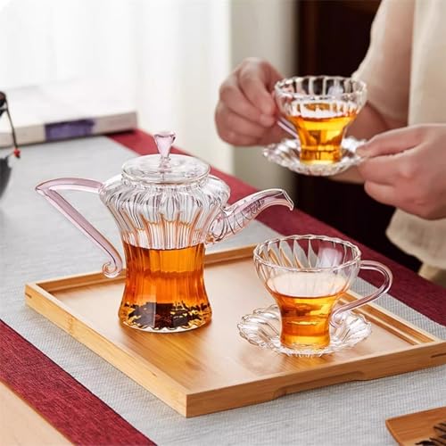 Vasos de vidrio de borosilicato transparentes 160 ml para té 8
