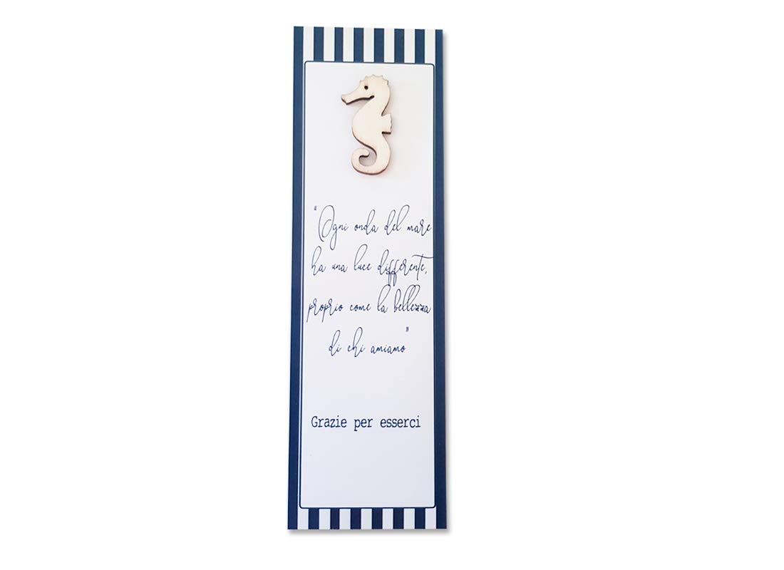 irpot 20 pz. segnaposto in Carta Tema Mare con Decorazioni Legno Assortiti SP1mare