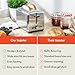 bella Stainless Steel 2 Slice Toaster with Extra Wide Slots & Removable Crumb Tray - 6 Browning Options, Auto Shut Off & Reheat Function - Toast Bread, Bagel & Waffle