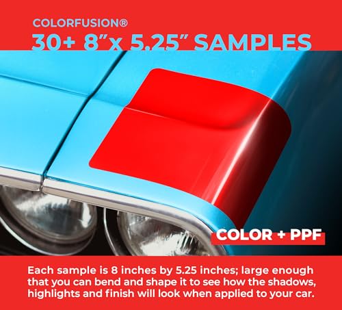 Image of ColorFusion PPF by VViViD, The Ultimate Cosmetic Hybrid Application Paint Protection Film Sample Book