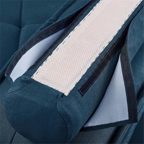 Sillón Plegable Tela Peluche Azul miniatura 7