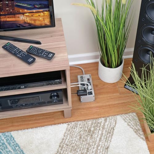 Tripp-Lite-ISOBAR6ULTRA-Isobar-6-Outlet-Heavy-Duty-Surge-Protector-Power-Strip-3330-Joules-6ft-Cord-Right-Angle-Plug-Metal-Power-Strip-Industrial-Garage-Work-Shop-Bench-Mountable-Power-Strip