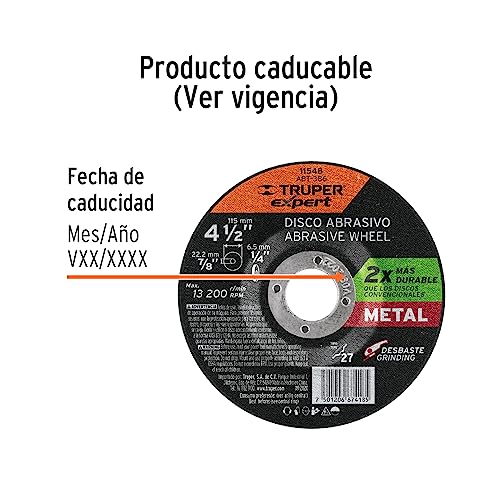 Disco de desbaste Truper 8 Imagen adicional