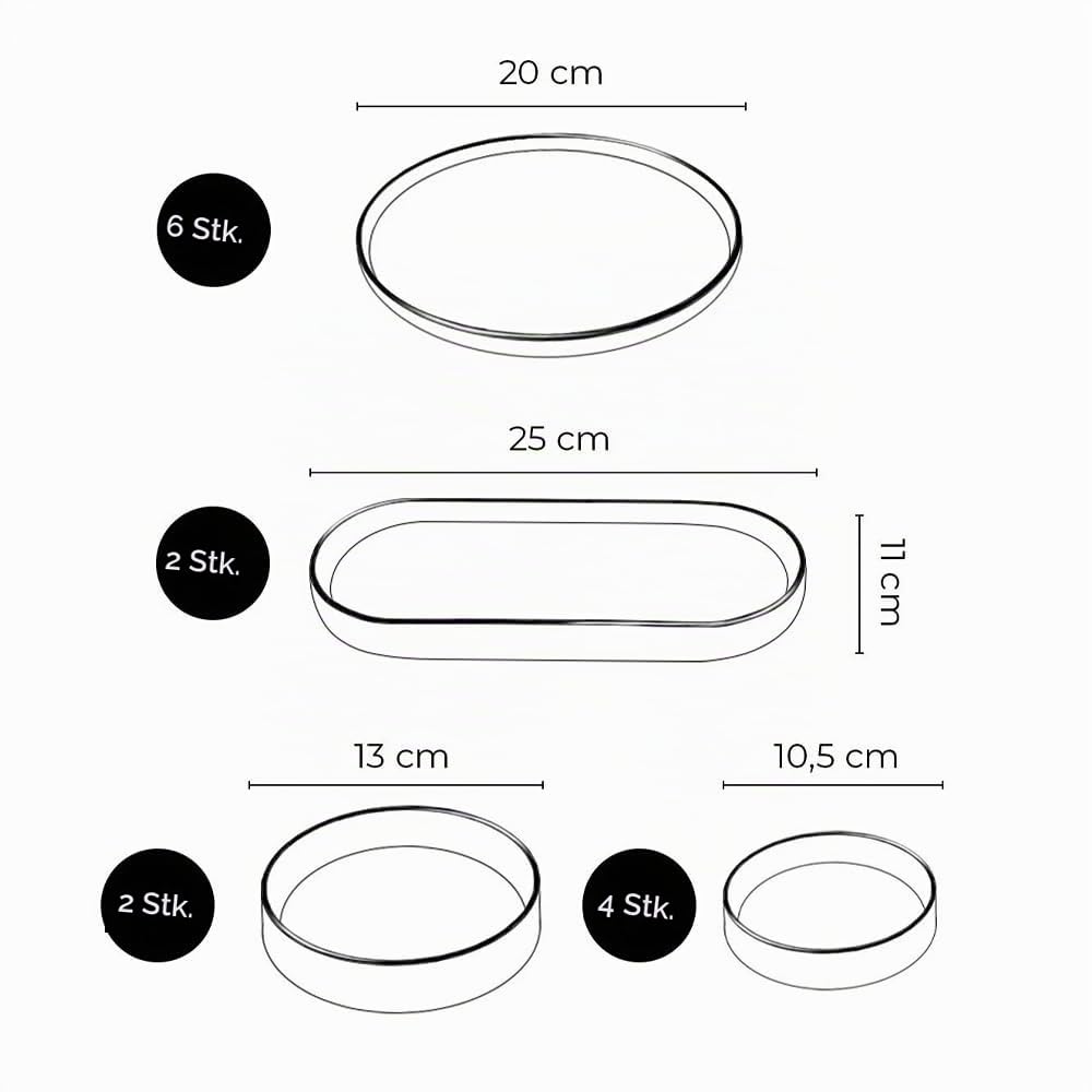 14-teiliges Frühstücksset für 6 Personen – Stackable Lavendel Serie – Handbemaltes Kütahya-Keramikgeschirr mit Servierplatten – Spülmaschinengeeignet & stapelbar