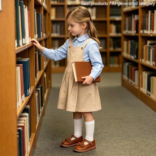 Image of Otter MOMO Toddler /Little Girls Mary Jane Slip-on School Uniform Party Dress Shoes