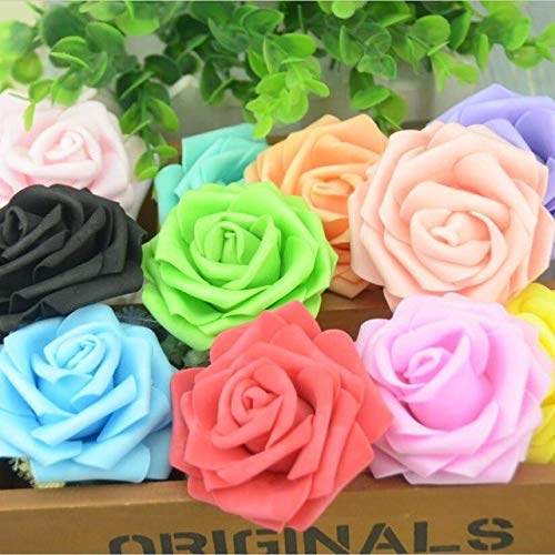 Amazon｜ShineBear 造花 バラ 花 50個 7cm ホーム ウェディング 装飾