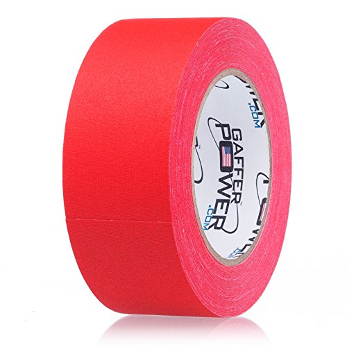 Gaffer Power Real Professional Premium Grade Gaffer Tape Made in The USA | No Residue Heavy Duty Gaffer's Tape | Floor Markings | Labelling |RED 2 in X 30 Yds